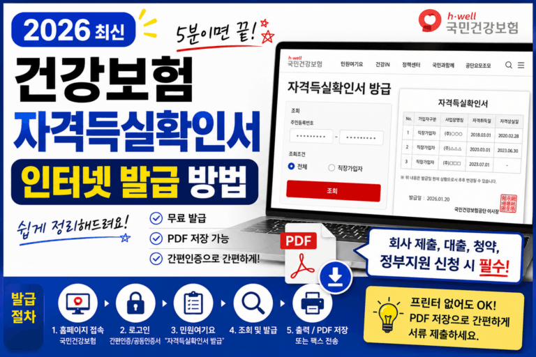 건강보험 자격득실확인서