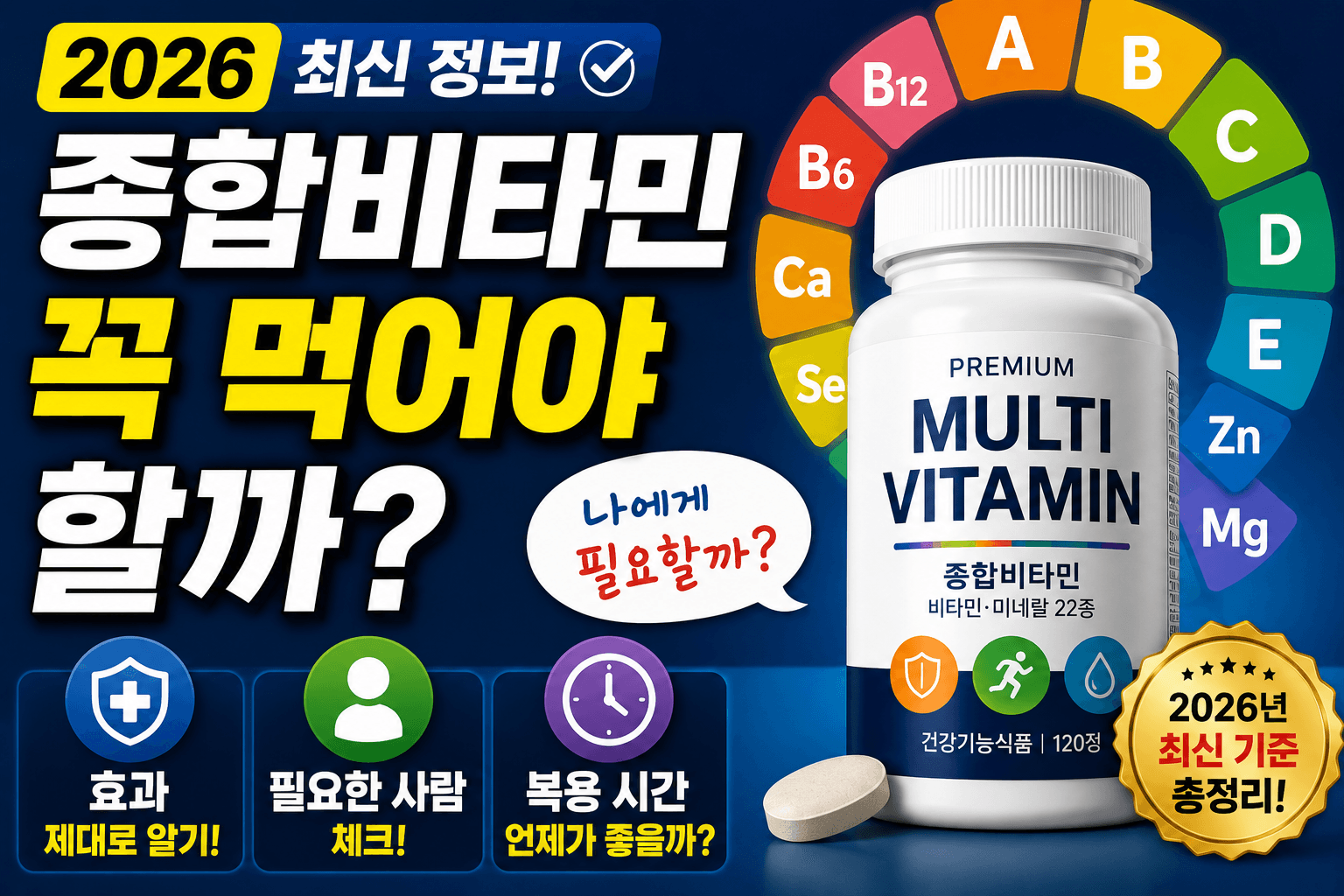 종합비타민 꼭 먹어야 할까?