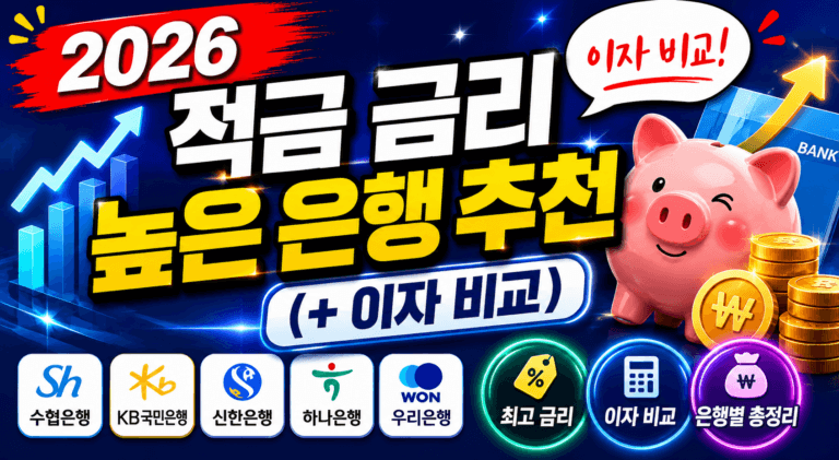 적금 금리 높은 은행