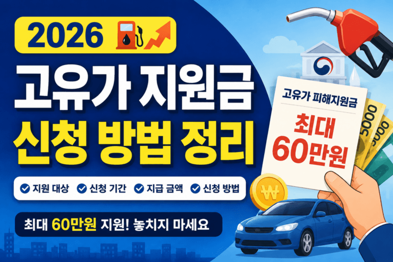 고유가피해지원금 신청방법