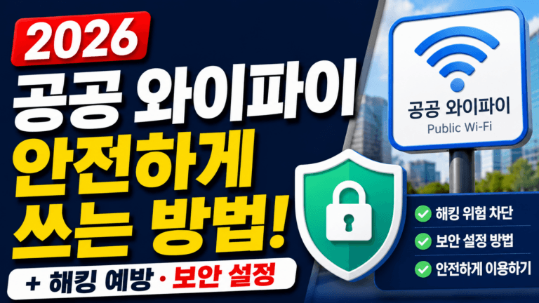 공공 와이파이 안전 사용법